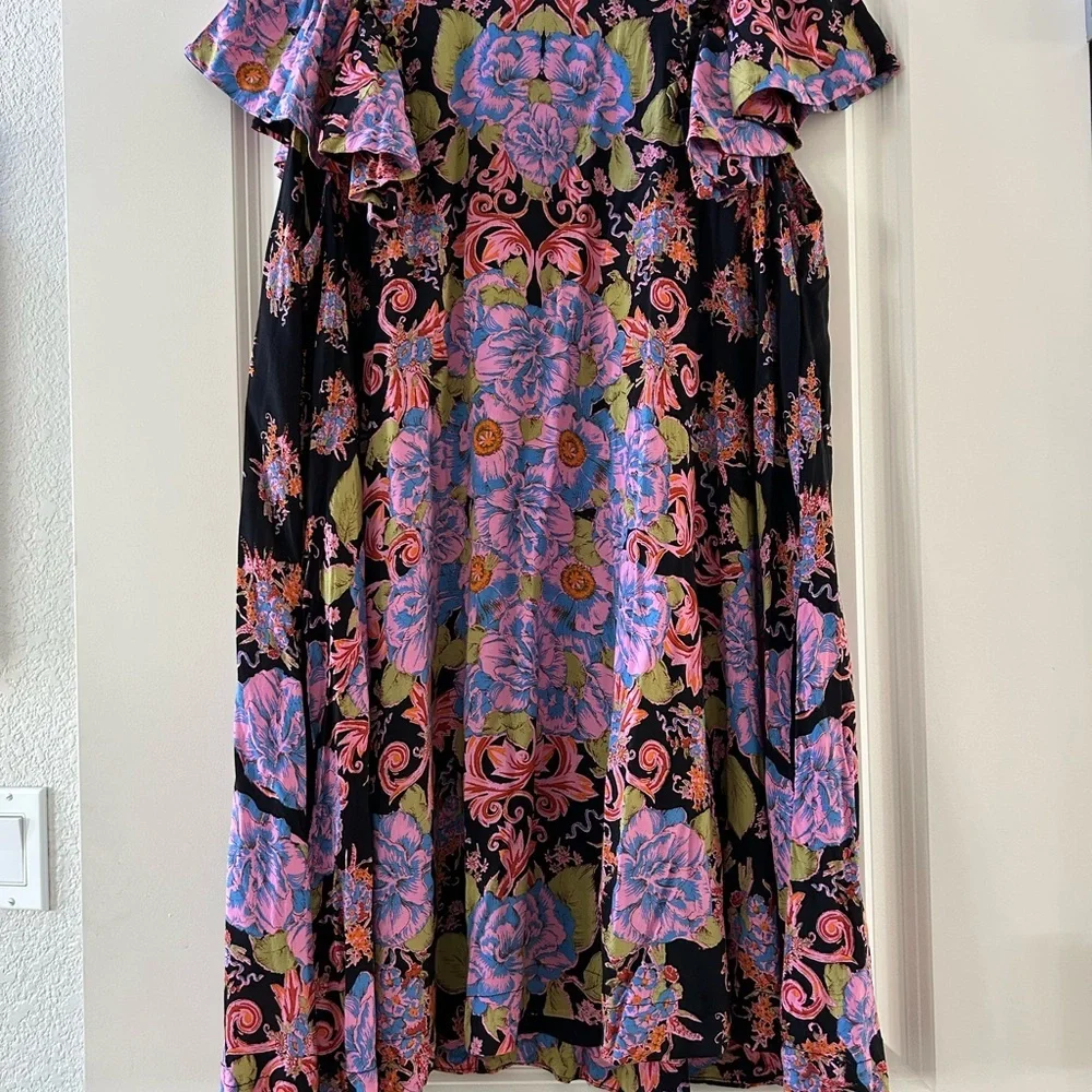 Free People Yara Oversized Day Dress. “Twilight Combo” color. EUC. Lined. Size S - Picture 7 of 15